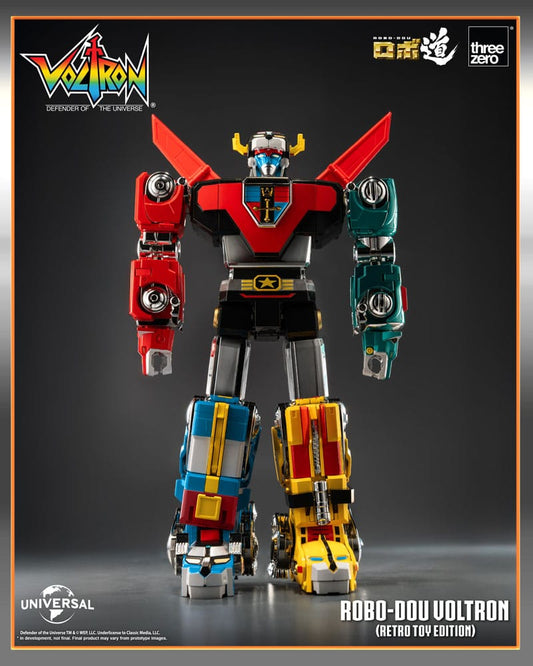 Voltron: Defender of the Universe Robo-Dou Action Figure Voltron Retro Toy Edition 27 cm