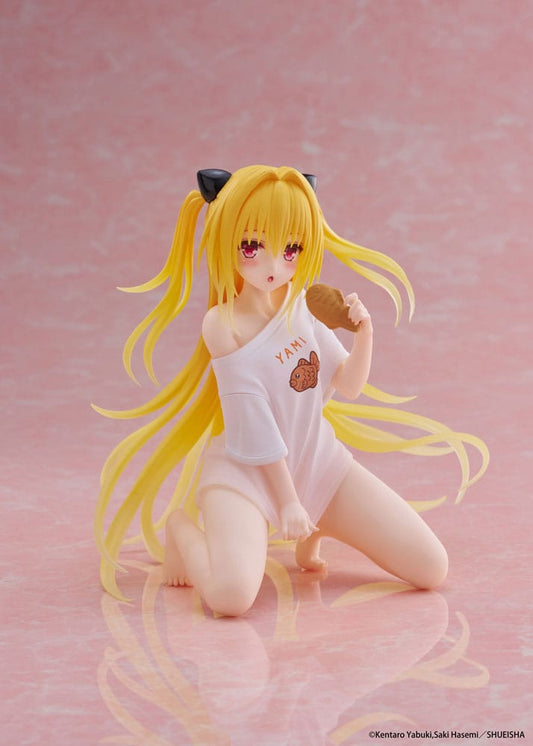To Love-Ru Darkness PVC Statue Desktop Cute Figure Golden Darkness Roomwear Ver. 13 cm