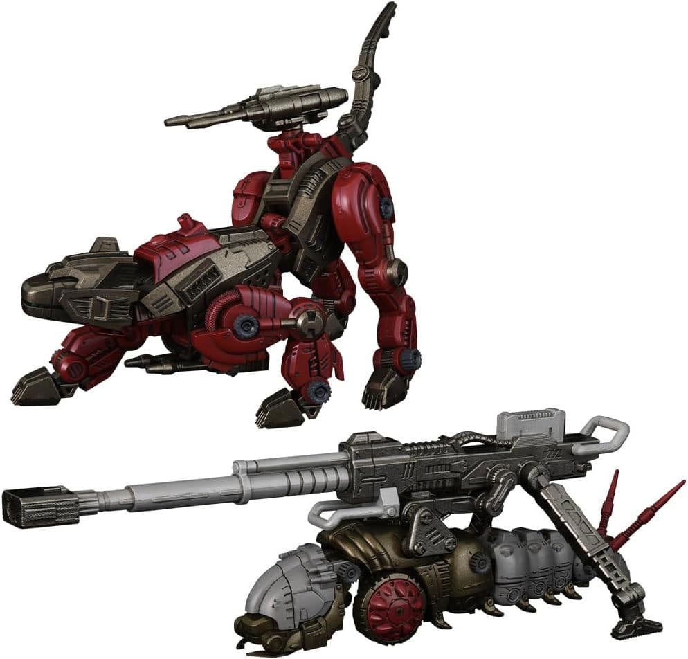 Zoids Plastic Model Kits 2-Pack 1/100 RMZ-010 Canoly Molga & Hell Cat Base Guards Sets 20 cm