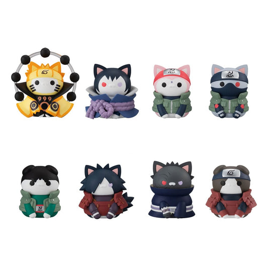 Naruto Shippuden Mega Cat Project Trading Figure 3 cm Nyaruto! Last Battle Ver. Blind Box Assortment (8)