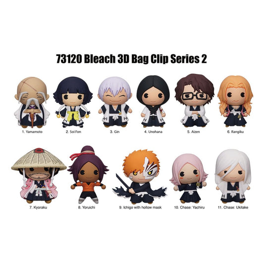 Bleach 3D PVC Bag Clips Series 2 Display (24)