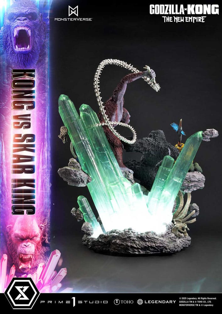 Godzilla x Kong: The New Empire Ultimate Diorama Masterline Series Statue Kong vs Skar King Bonus Version 104 cm