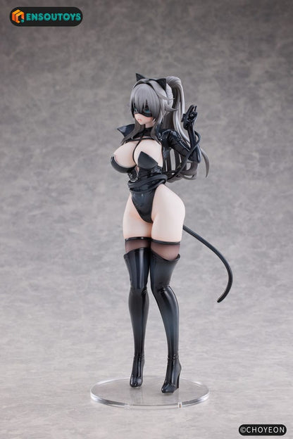 K Pring Original Character Statue 1/6 Cat Woman Happy-chan Different Color Edition 27 cm