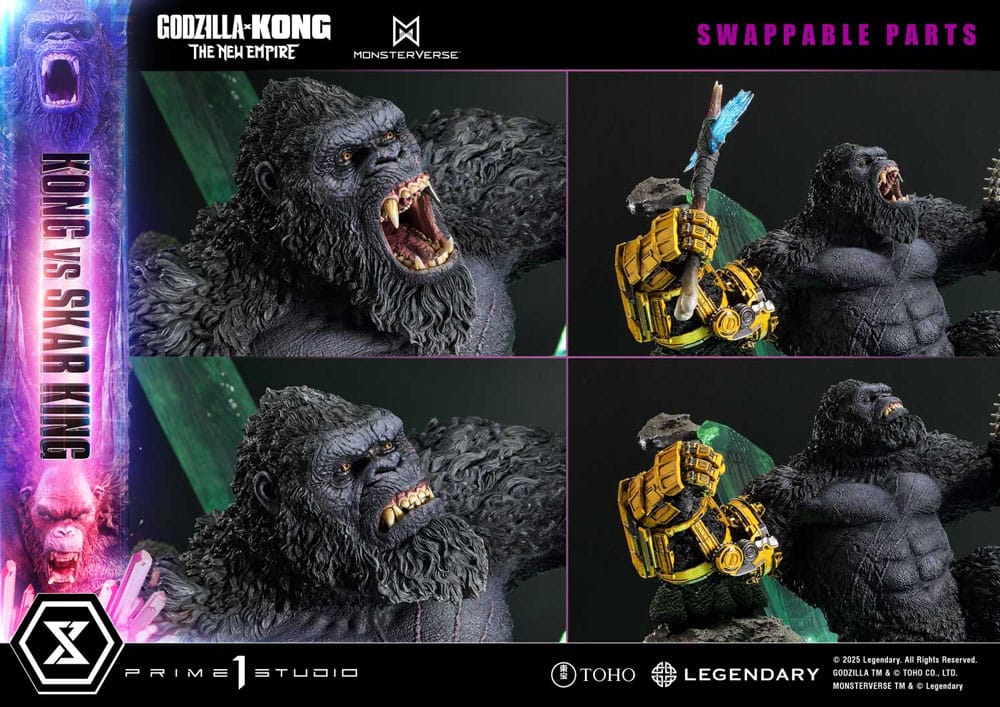 Godzilla x Kong: The New Empire Ultimate Diorama Masterline Series Statue Kong vs Skar King Bonus Version 104 cm