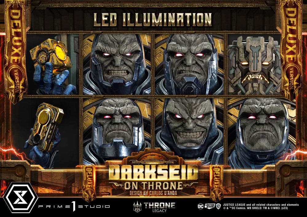 Throne Legacy Series Statue 1/4 Justice League (Comics) Darkseid on Throne Design by Carlos D'Anda Deluxe Bonus Version 65 cm