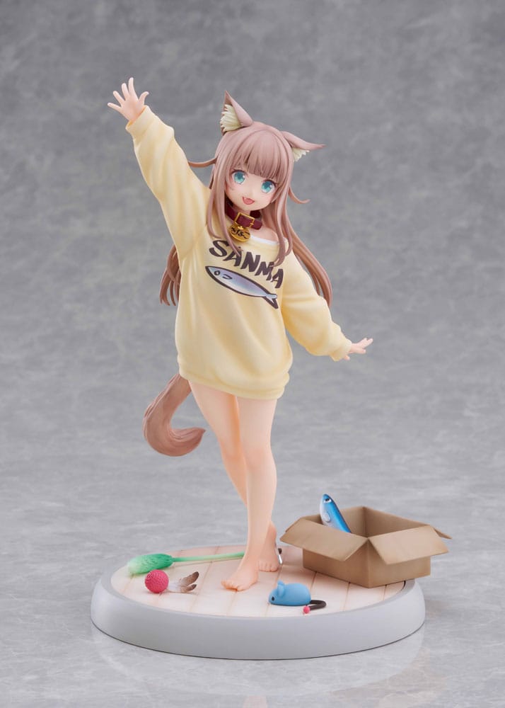 My Cat Is a Kawaii Girl Statue 1/6 Kinako Play With Ver. AmiAmi Limited Edition 21 cm