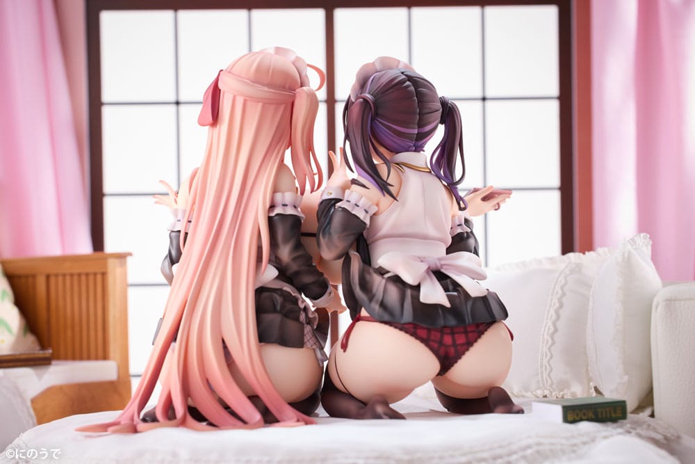 Original Character PVC Statues 1/5 2-Set Koho Miya & Otsuhane Fuwari illustration by Ninoude 18 cm