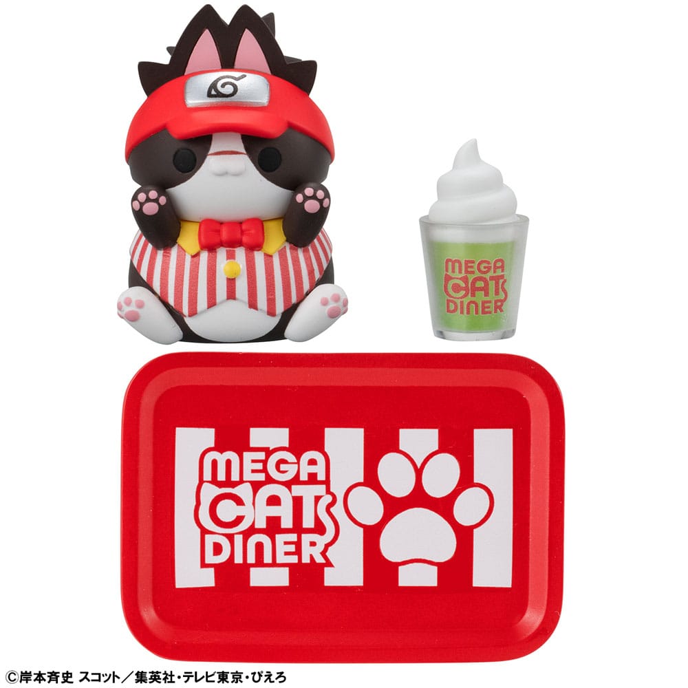 Naruto Shippuden Mega Cat Project Nyaruto! Trading Figures Mega Cat Diner 3 cm Assortment (6)