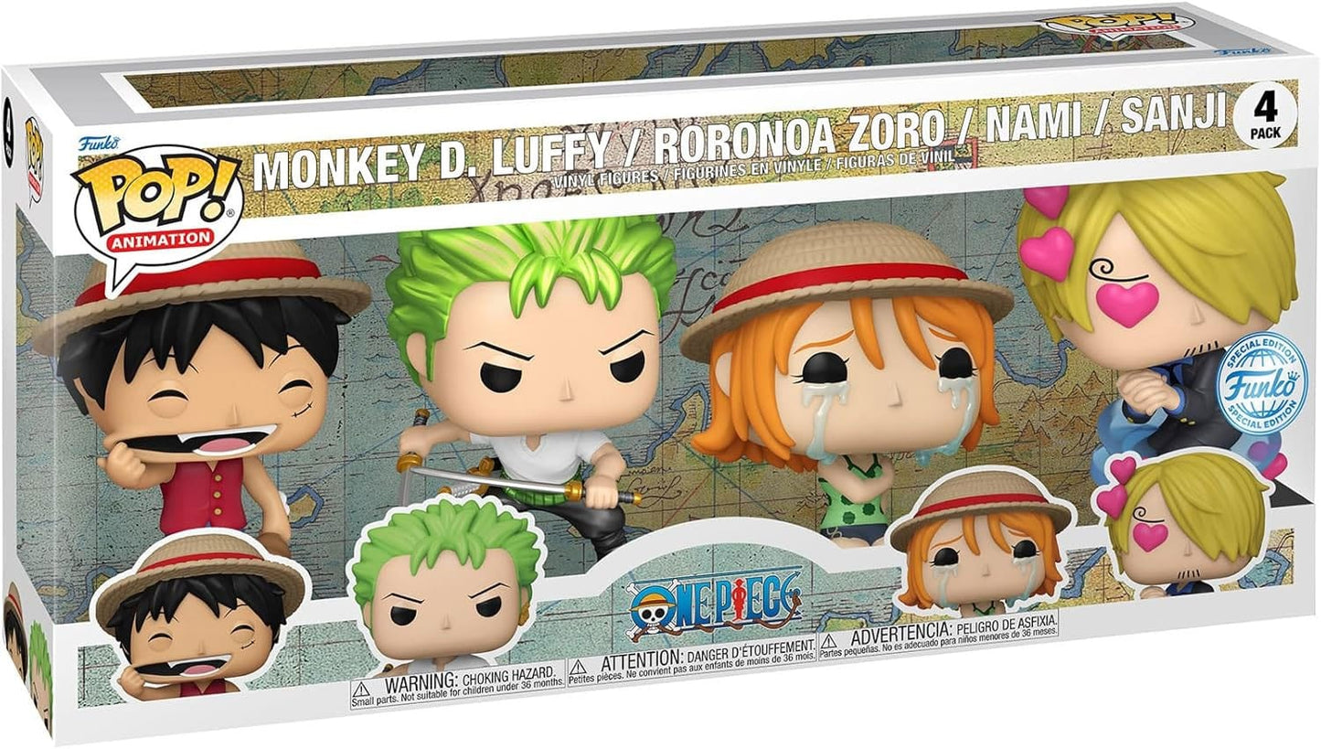 One Piece POP! Animation Vinyl Figure 4-Pack Refresh 4PK(EMEA) 9 cm