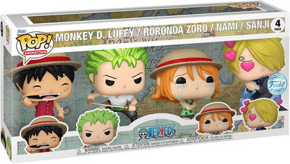 One Piece POP! Animation Vinyl Figure 4-Pack Refresh 4PK(EMEA) 9 cm