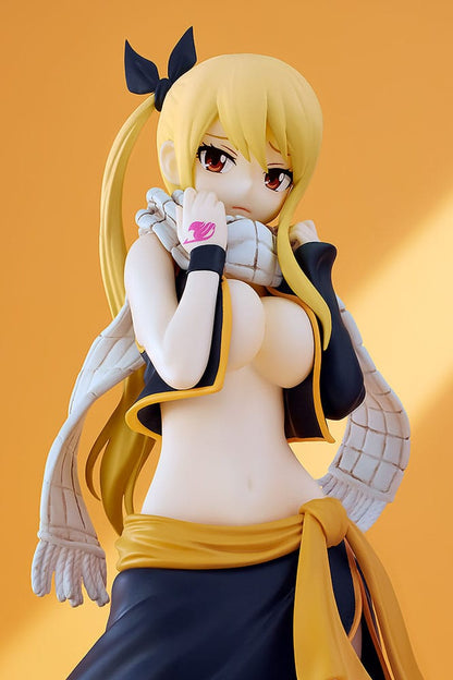 Fairy Tail Pop Up Parade PVC Statue Lucy Heartfilia Natsu Costume Ver. L Size 22 cm