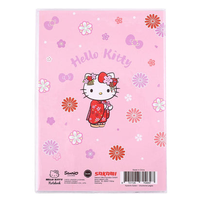 Sanrio Notebook Hello Kitty Kimono Holographic Checkered
