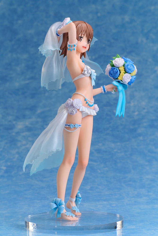A Certain Scientific Railgun T PVC Statue 1/7 Mikoto Misaka Wedding Swimsuit Ver. 25 cm