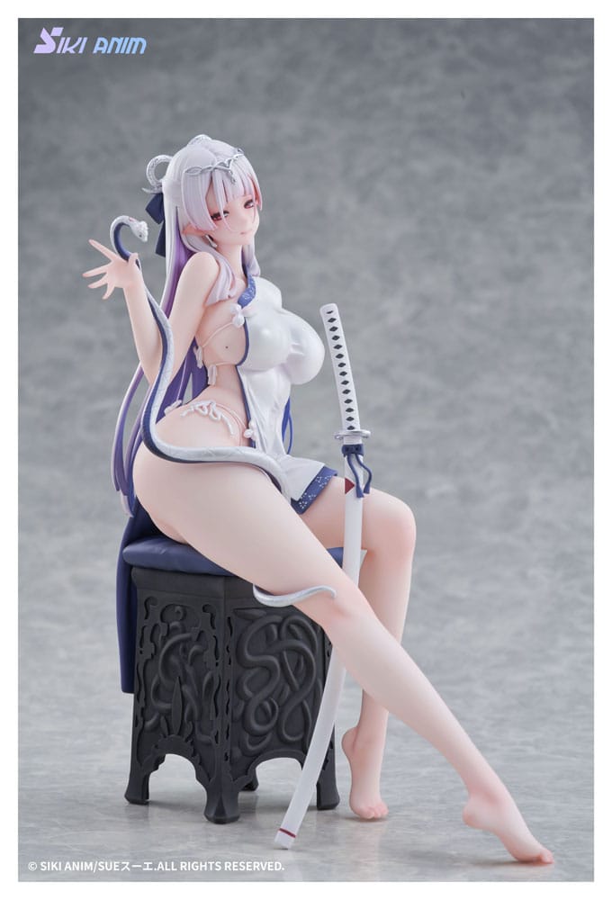 Original Character PVC Statue 1/7 The Color of the Blue - White Snake Normal Edition 20 cm