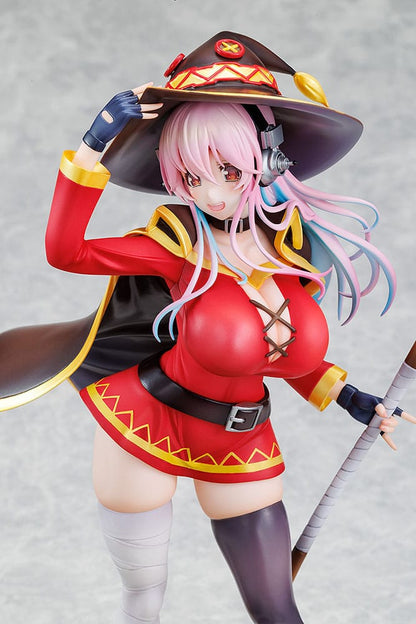 Super Sonico x Konosuba PVC Statue 1/7 Super Sonico Megumin collaboration Ver. 25 cm