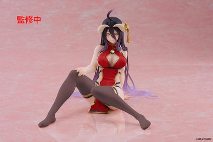 Overlord PVC Statue Desktop Cute Figure Albedo Chinese Dress Ver. Renewal 13 cm