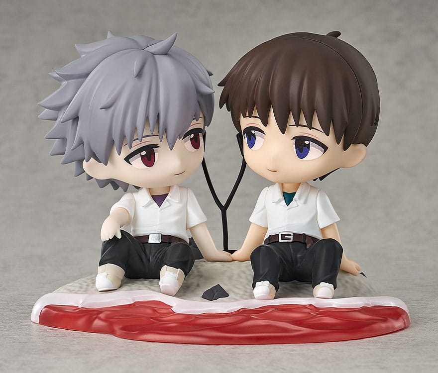 Rebuild of Evangelion Chibi Figure Shinji Ikari & Kaworu Nagisa 8 cm