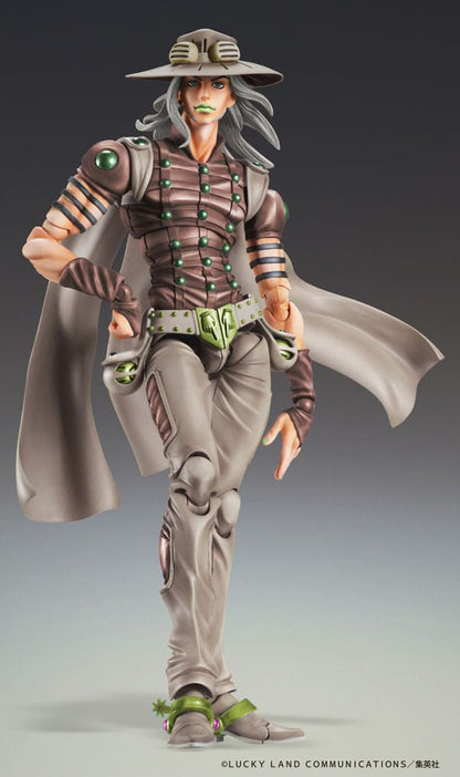 JoJo's Bizarre Adventure Part7 Steel Ball Run Super Action Action Figure Chozokado Gyro Zeppeli Third 16 cm