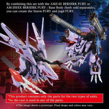 Zoids Model Kit Accesoory Set AM-Z01CP Berserk Fury Sturm & Jagd Unit