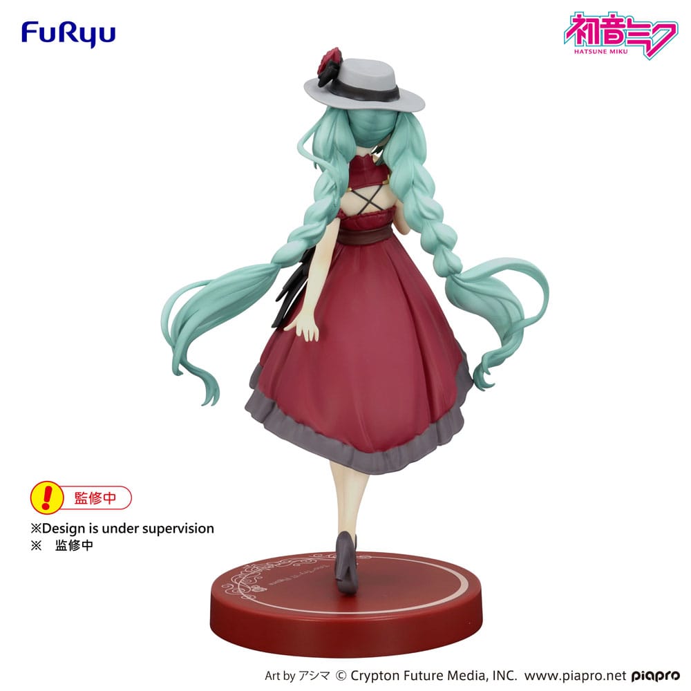 Hatsune Miku Trio-Try-iT PVC Statue Hatsune Miku Outing Dress Red Color Ver. 19 cm