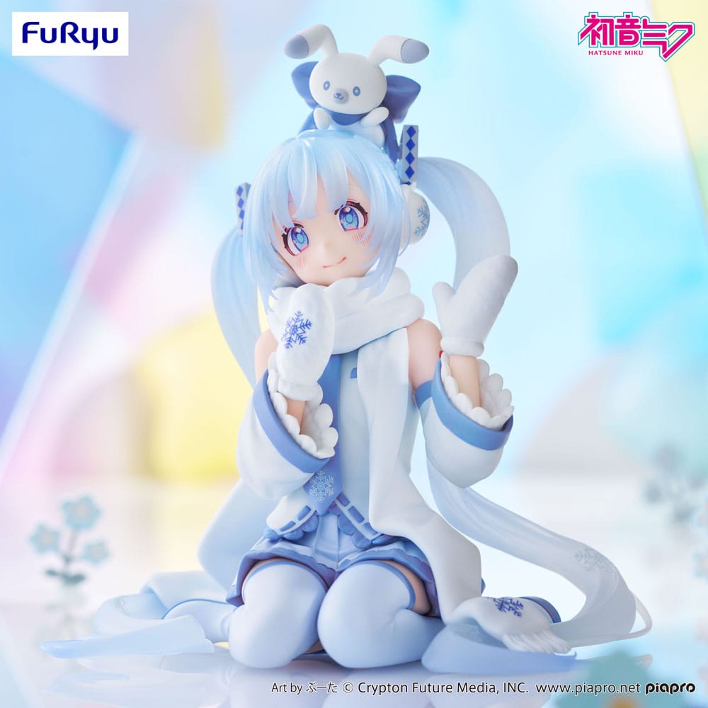 Hatsune Miku Noodle Stopper PVC Statue Snow Miku Sky Town 10th Ver. 10 cm