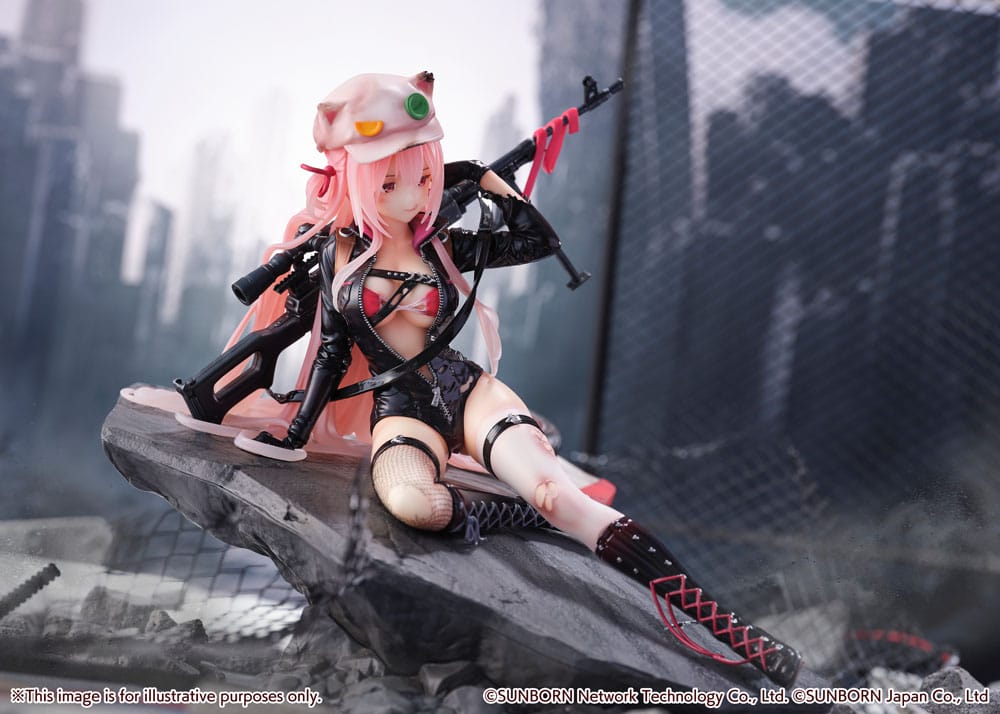 Girls' Frontline SHIBUYA SCRAMBLE FIGURE PVC Statue 1/7 UKM-2000 Gale Lightning -Wounded Ver.- 20 cm