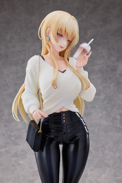 Original Character Statue 1/4 Aoi Koigakubo Illustrated by Fujiko Leather Pants Deluxe Edition 42 cm