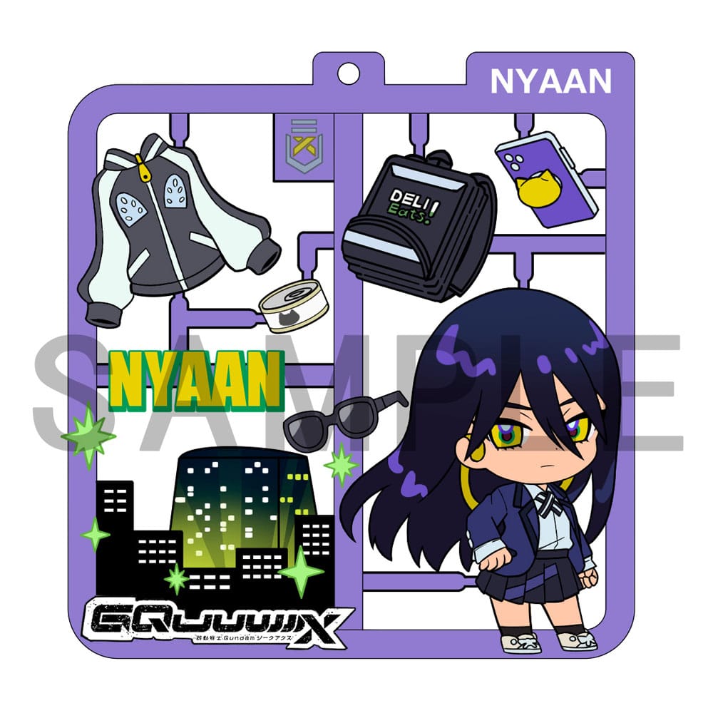 Mobile Suit Gundam GQuuuuuuX Plat Collection Keychain Assortment (4)