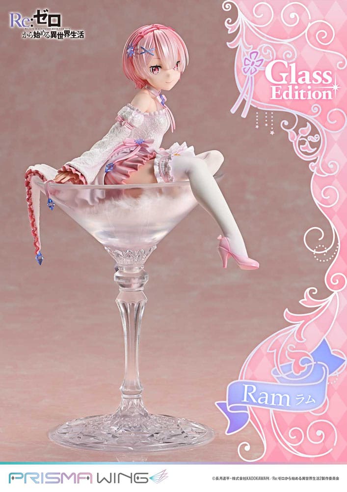 Re:ZERO Starting Life in Another World Prisma Wing PVC Statue 1/7 Ram Glass Edition 24 cm
