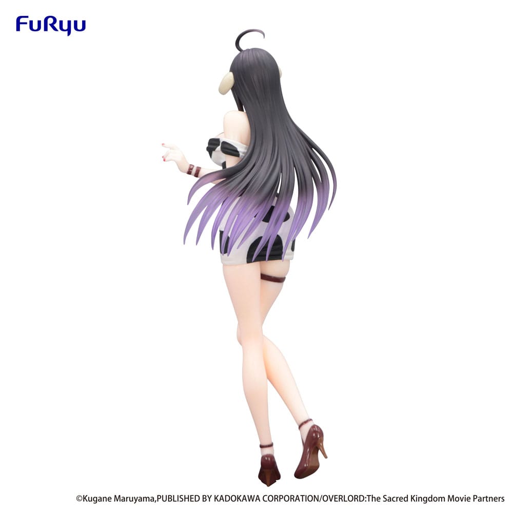 Overlord Trio-Try-iT PVC Statue Albedo Mini Dress Cow Pattern Ver. 21 cm