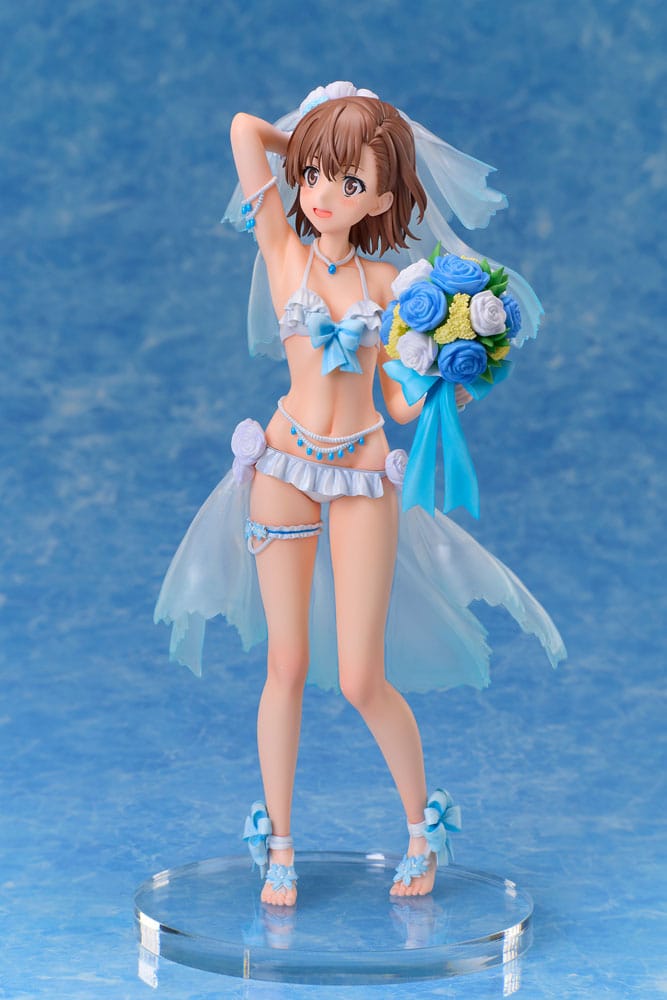 A Certain Scientific Railgun T PVC Statue 1/7 Mikoto Misaka Wedding Swimsuit Ver. 25 cm