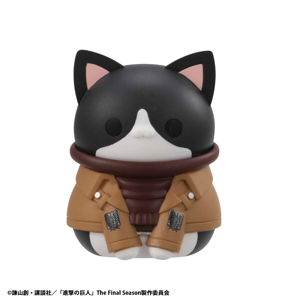 Attack on Titan Mega Cat Project Attack on Tinyan Trading Figures Gathering Scout Regiment danyan! 3 cm Assortment (8)