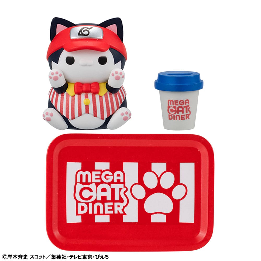 Naruto Shippuden Mega Cat Project Nyaruto! Trading Figures Mega Cat Diner 3 cm Assortment (6)