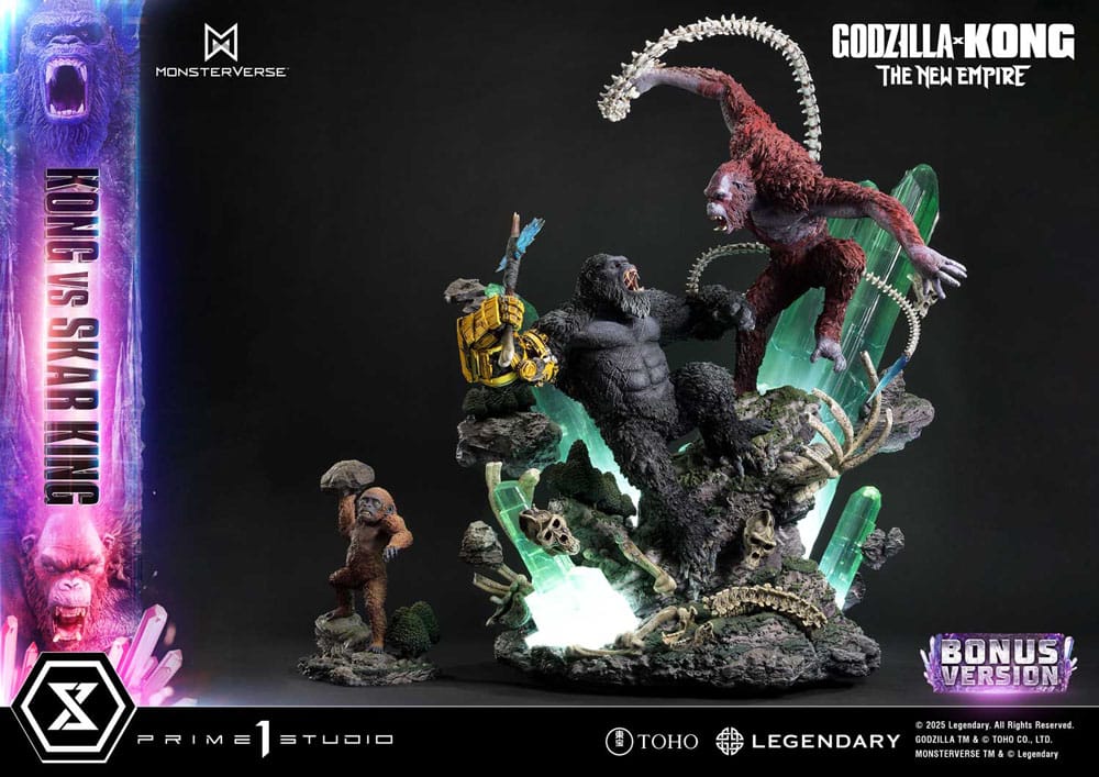 Godzilla x Kong: The New Empire Ultimate Diorama Masterline Series Statue Kong vs Skar King Bonus Version 104 cm