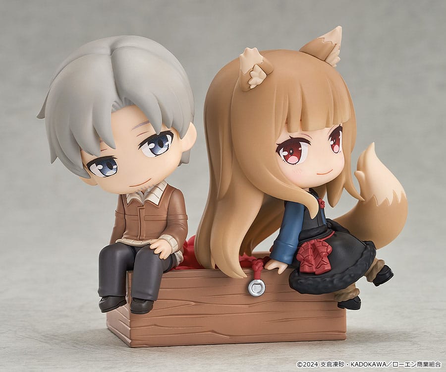 Spice and Wolf: Merchant Meets the Wise Wolf Mini Memory Mini Figure Lawrence & Holo 8 cm