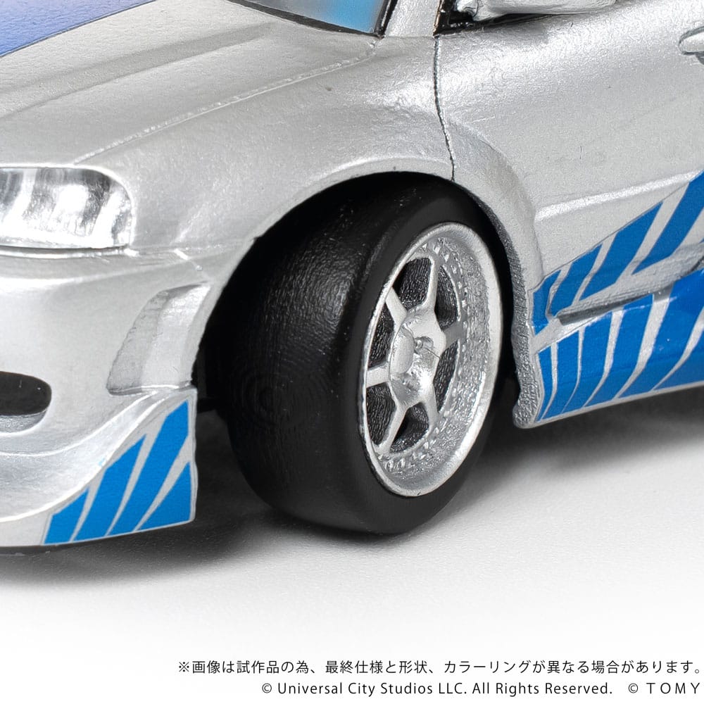 Fast & Furious Q-Village Vehicle with mini-figure Nissan Skyline GT-R (R34) 9 cm