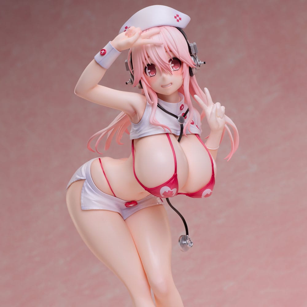 Super Sonico PVC Statue 1/6 Super Sonico Nurse Bikini Ver. 22 cm