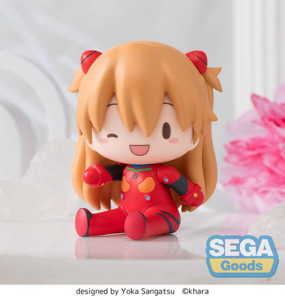 Evangelion: New Theatrical Edition Fuwa Petit Chibi Figure Asuka Plug Suit 8 cm