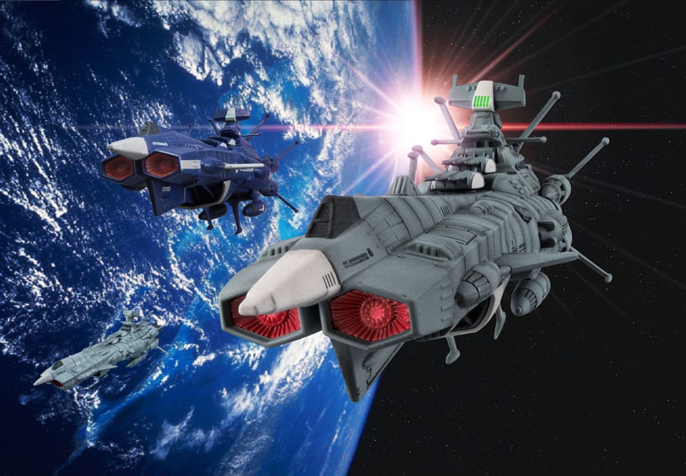 Space Battleship Yamato 2202 Statue Cosmofleet SP Aircraft Warriors of Love U.N.C.F. AAA-1 Andromeda Re. 19 cm