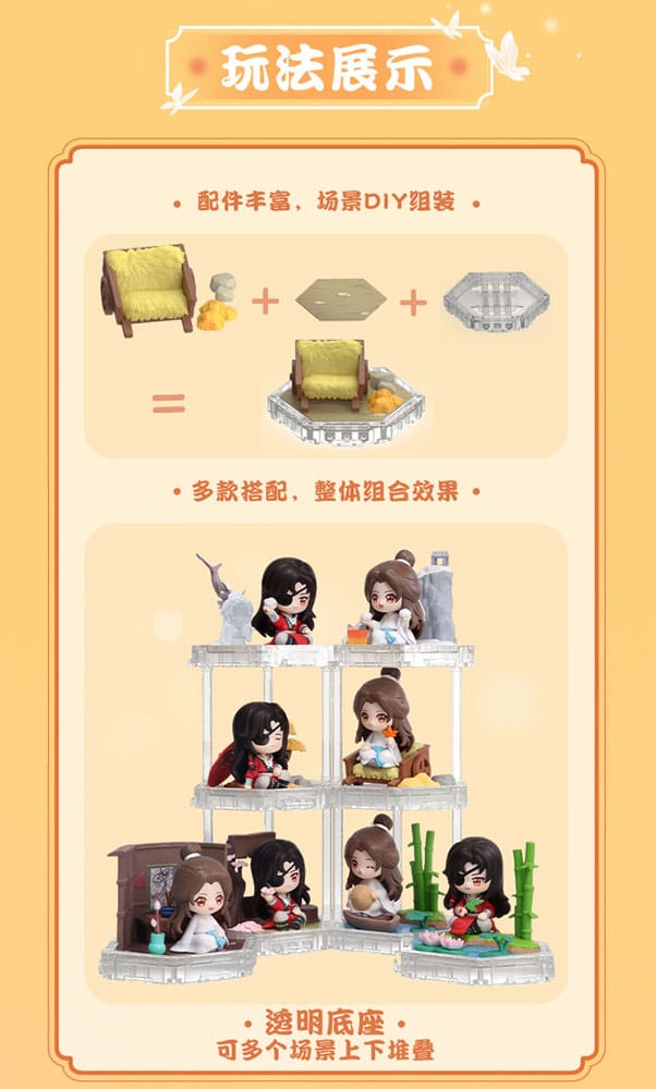 Heaven Official's Blessing Mini Figures Four Season Companion Series 9 cm Display (8)