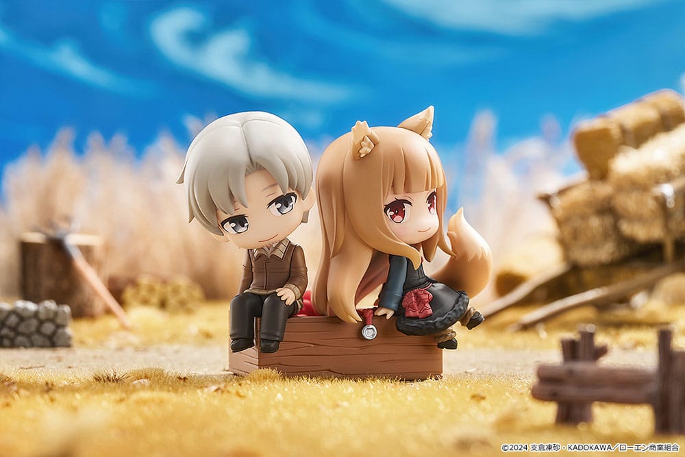 Spice and Wolf: Merchant Meets the Wise Wolf Mini Memory Mini Figure Lawrence & Holo 8 cm
