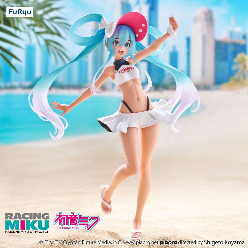 Hatsune Miku GT Project Trio-Try-iT PVC Statue Racing Miku 2024 Summer Holiday Ver. 23 cm