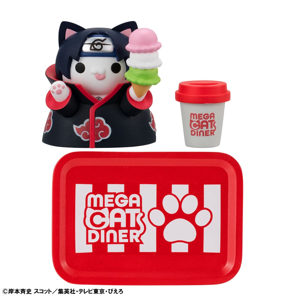 Naruto Shippuden Mega Cat Project Nyaruto! Trading Figures Mega Cat Diner 3 cm Assortment (6)