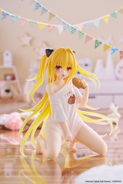 To Love-Ru Darkness PVC Statue Desktop Cute Figure Golden Darkness Roomwear Ver. 13 cm