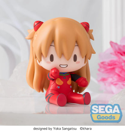 Evangelion: New Theatrical Edition Fuwa Petit Chibi Figure Asuka Plug Suit 8 cm
