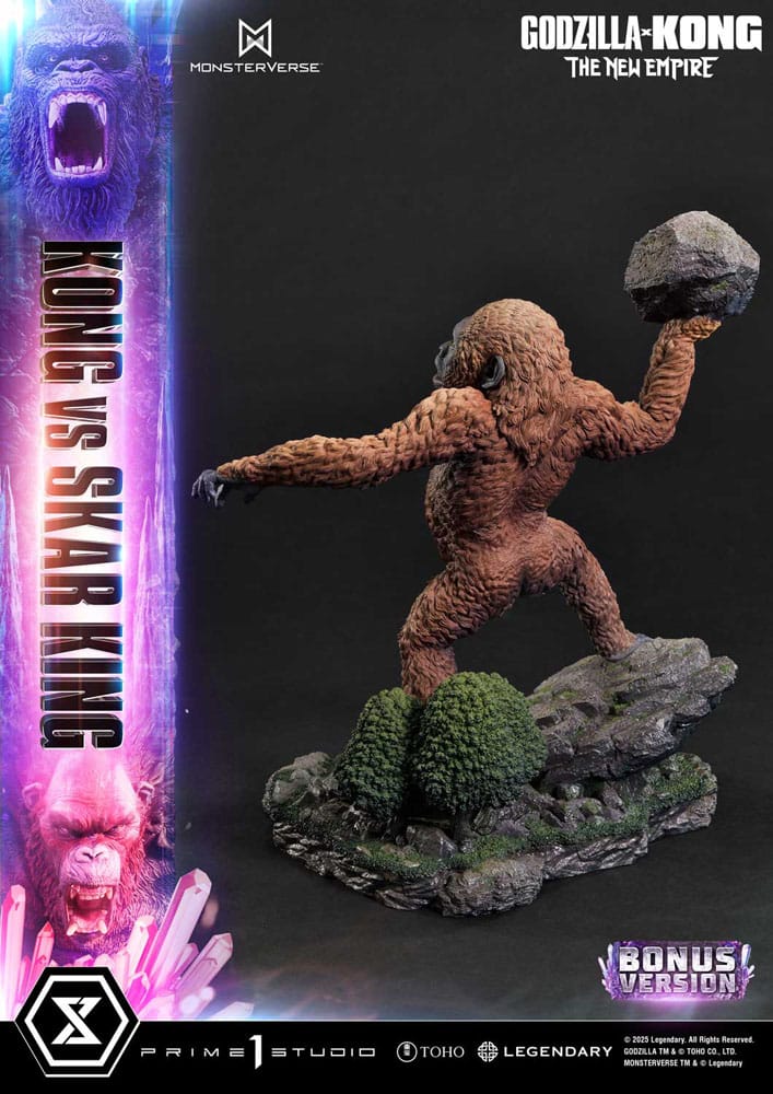 Godzilla x Kong: The New Empire Ultimate Diorama Masterline Series Statue Kong vs Skar King Bonus Version 104 cm