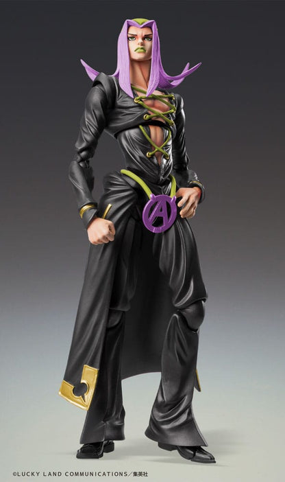 JoJo's Bizarre Adventure Part 5 Super Action Action Figure Chozokado Leone Abbacchio Black Ver. 16 cm