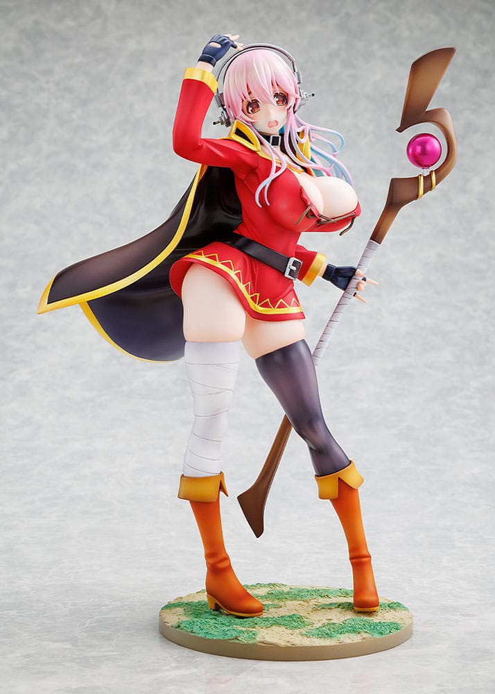 Super Sonico x Konosuba PVC Statue 1/7 Super Sonico Megumin collaboration Ver. 25 cm