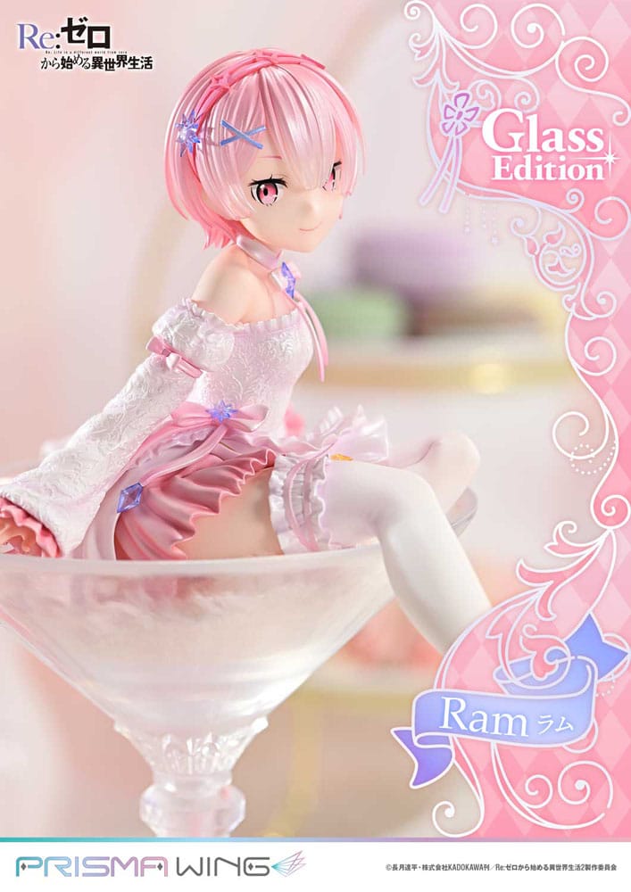 Re:ZERO Starting Life in Another World Prisma Wing PVC Statue 1/7 Ram Glass Edition 24 cm