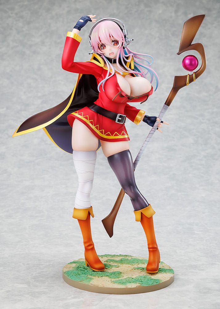 Super Sonico x Konosuba PVC Statue 1/7 Super Sonico Megumin collaboration Ver. 25 cm